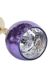 Decorative Purple Tined Glass Candlestick Holders - MARKET 99