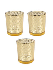 Diwali Home Decoration Tealight Candle Votive Holders Pack Of 3 Pcs - MARKET 99