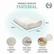 Donati Memory Foam Kids Pillow - Removable & Washable Pillow - MARKET 99