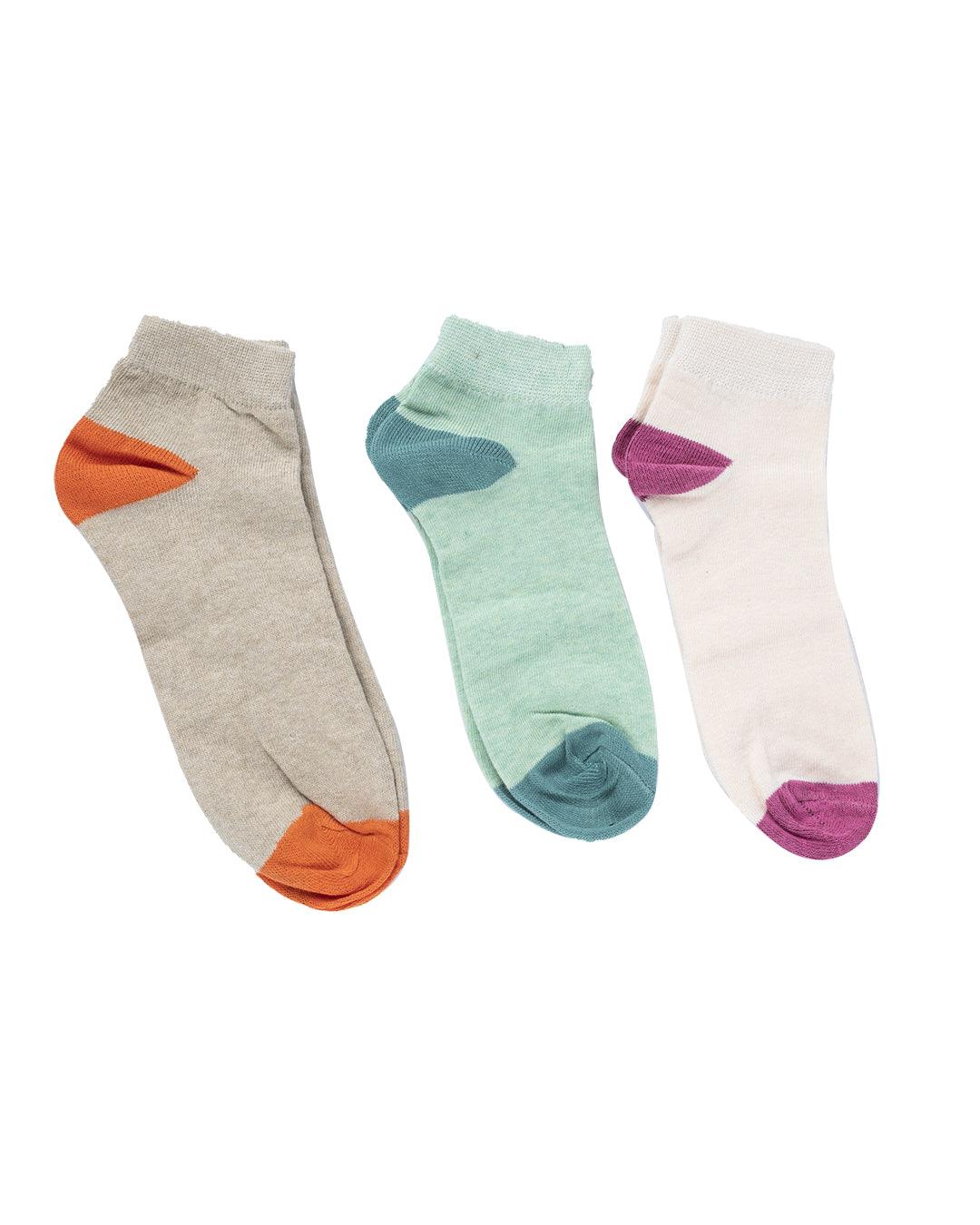2 pack women's ankle socks white and pink - Dim Basic Coton