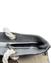 Donati Tote Bag, Elephant Print, Multicolour, Cotton - MARKET 99