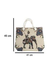 Donati Tote Bag, Elephant Print, Multicolour, Cotton - MARKET 99