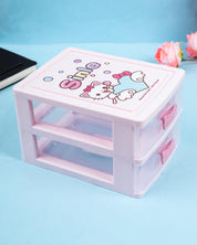 Double Layer Drawer Organizer, Pink, Plastic - MARKET 99