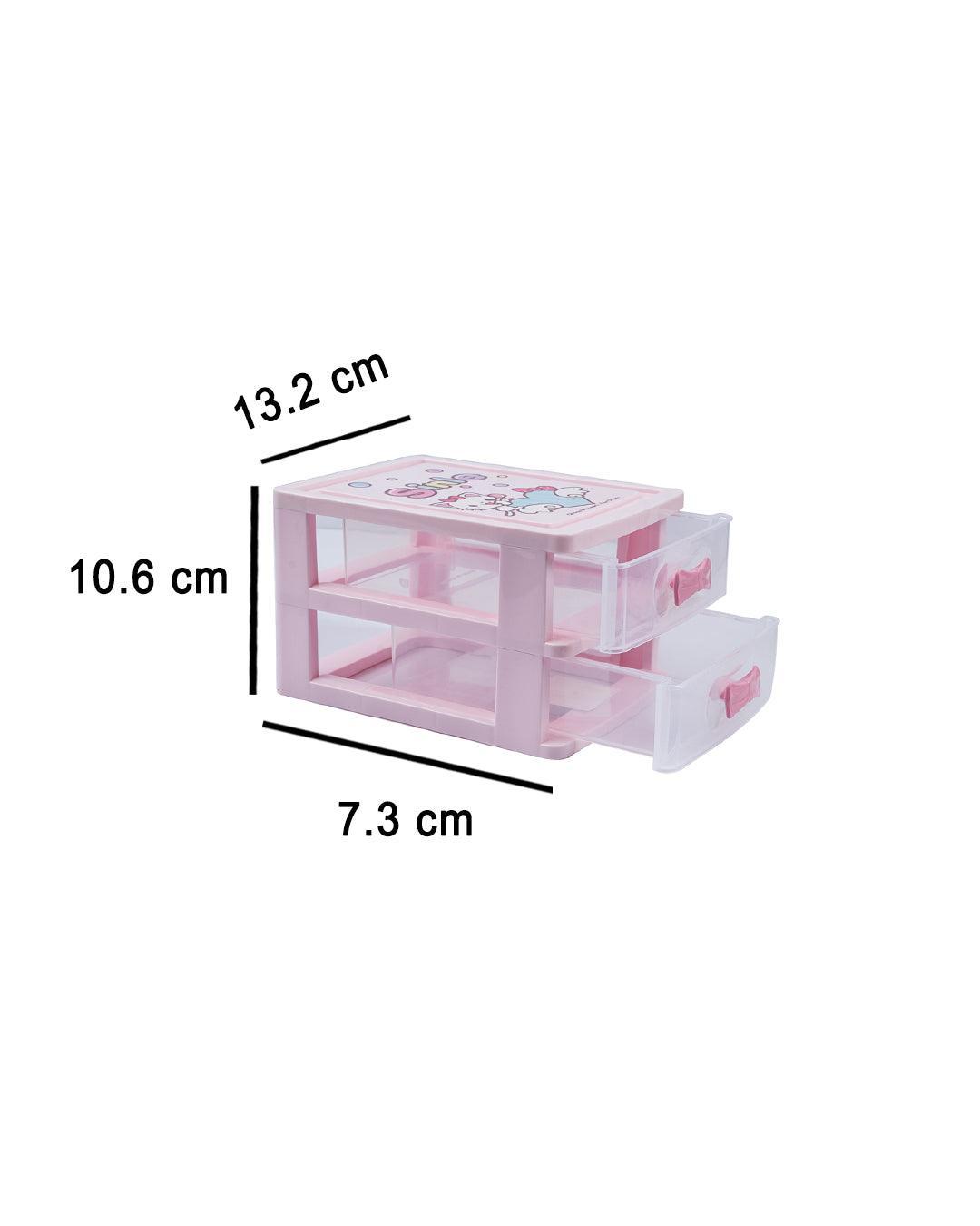 Double Layer Drawer Organizer, Pink, Plastic - MARKET 99