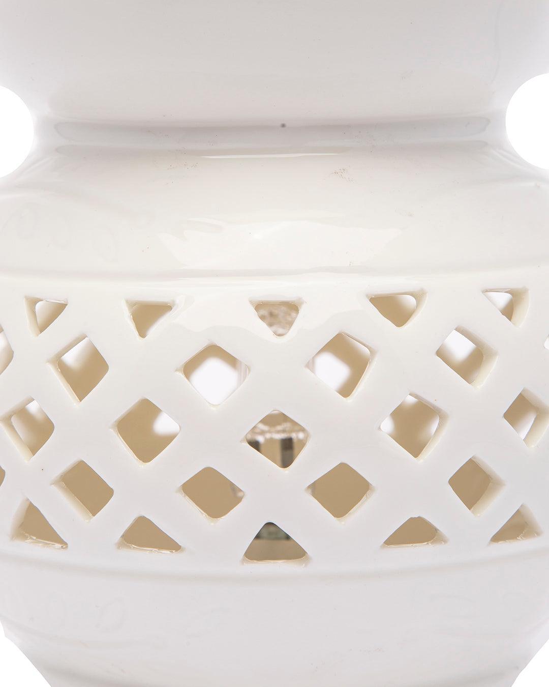 Electric Aroma Burner, Reed Diffuser, Essential Oil Diffuser, Ivory, Ceramic - MARKET 99