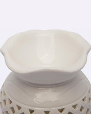 Electric Aroma Burner, Reed Diffuser, Essential Oil Diffuser, Ivory, Ceramic - MARKET 99
