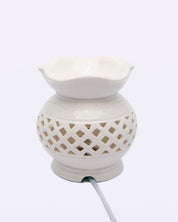 Electric Aroma Burner, Reed Diffuser, Essential Oil Diffuser, Ivory, Ceramic - MARKET 99