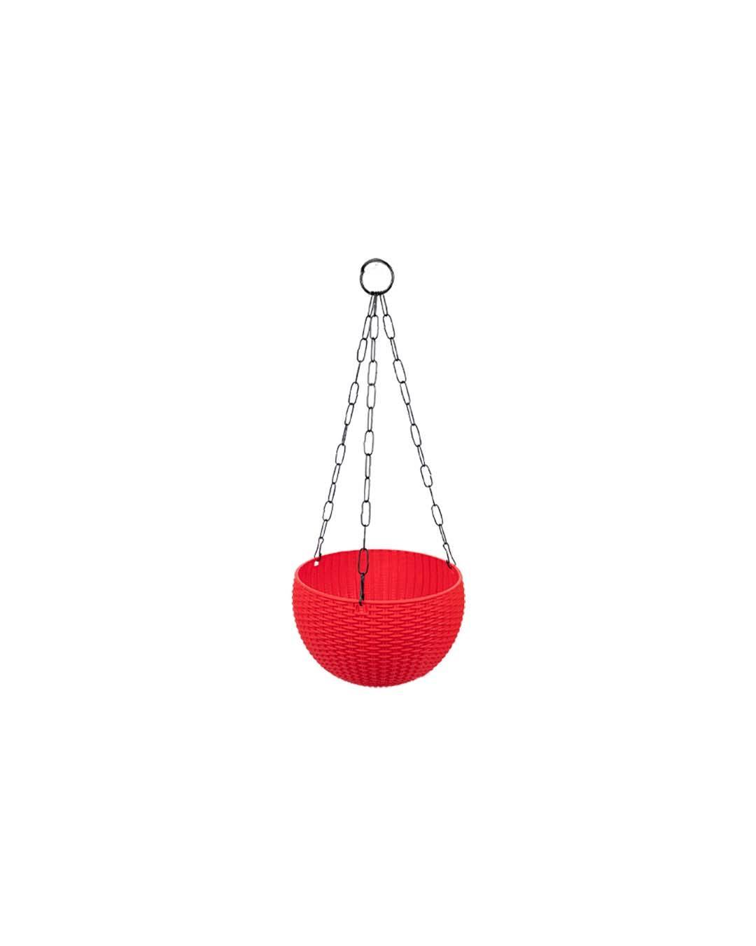 Euro Hanging Pots, Assorted Colours, Plastic, Set of 6 - MARKET 99