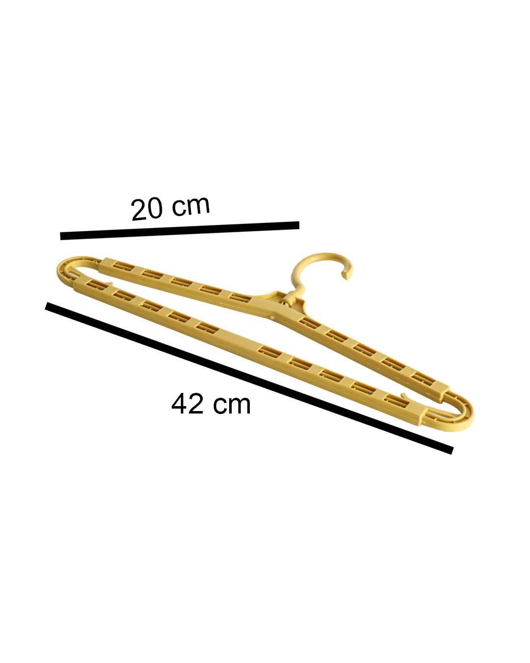 Extendable Hanger, Yellow, Plastic - MARKET 99