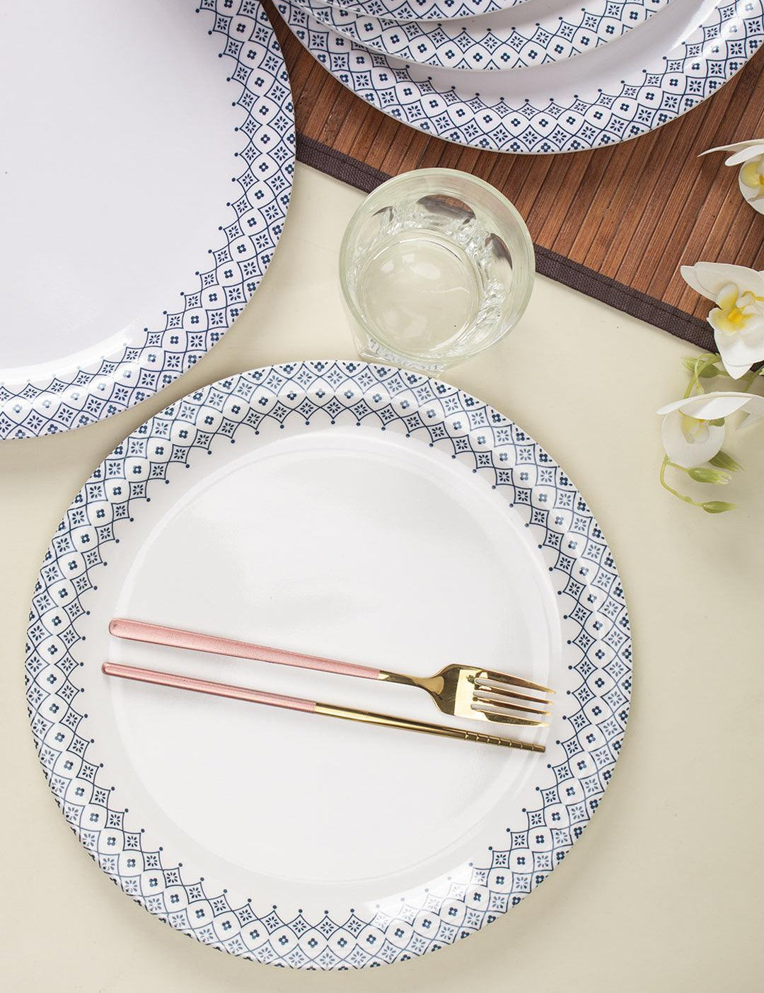 Full Plate (White Morracone) (Set Of 6) - MARKET 99