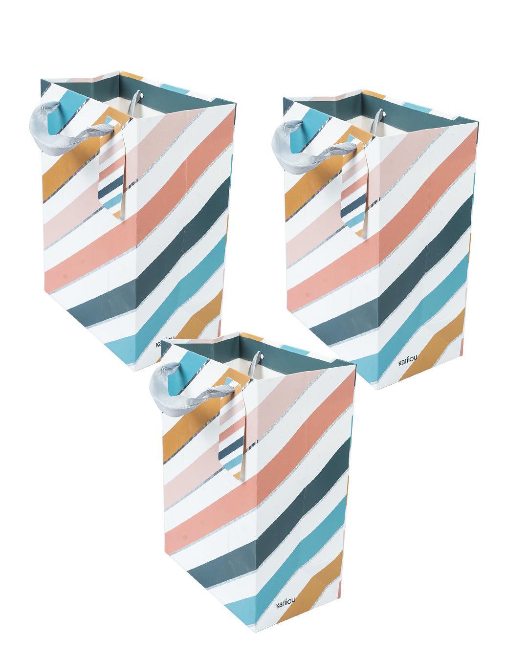 Gift Bag, Abstract Art Print, Paper Bag, Small, Multicolor, Paper