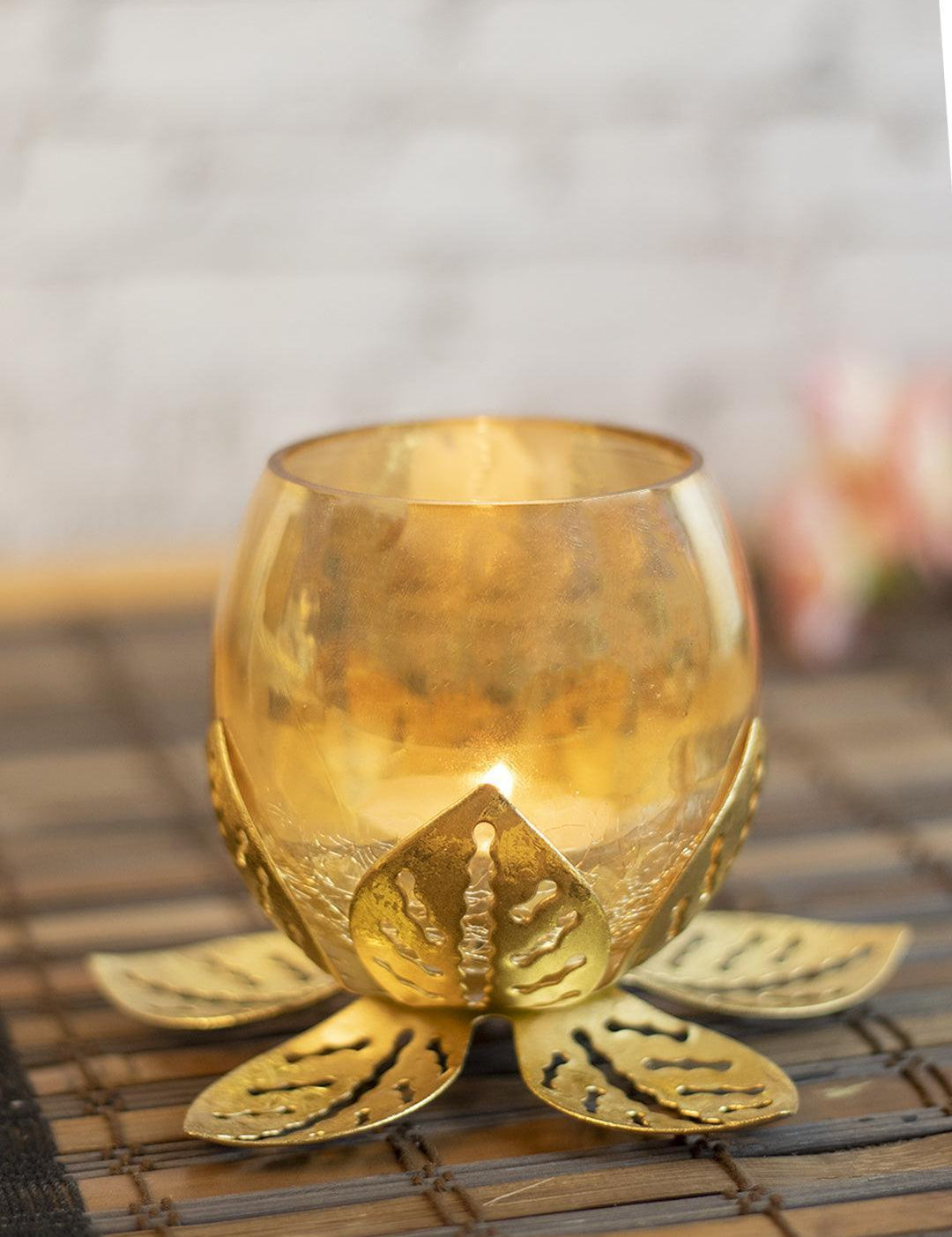 Diwali Decoration Item LOTUS T -LITE HOLDER