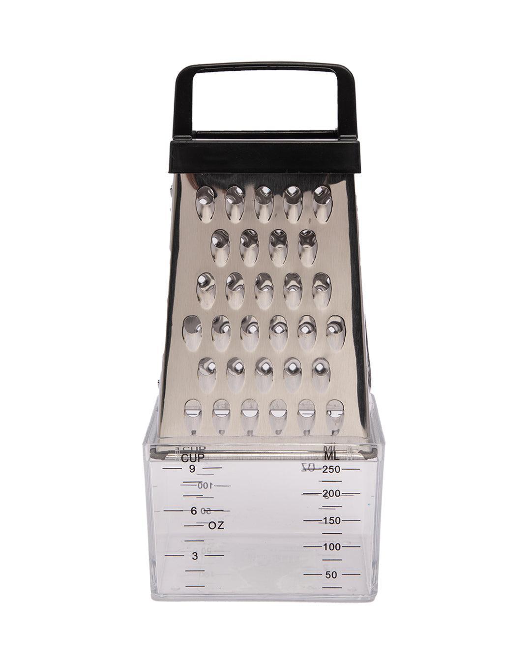Grater, with Storage Compartment, Silver, Iron - MARKET 99