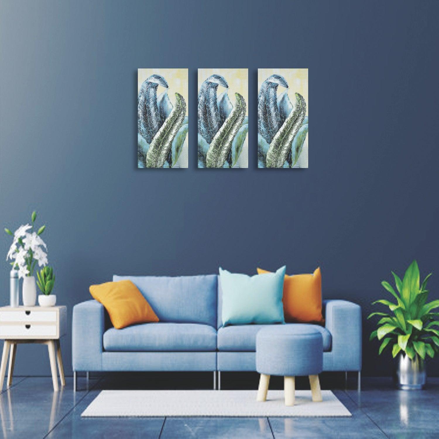 Hand Painted Big Leaf Oil Painting on Canvas - Market99 - MARKET 99