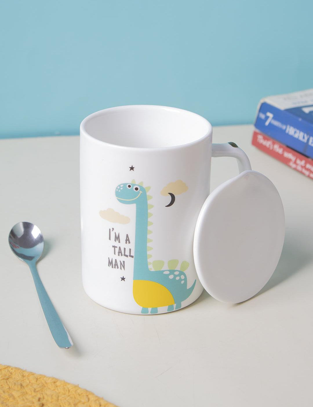 I'M A TELL MAN' Coffee Mug With Lid - Dragon, 400 Ml