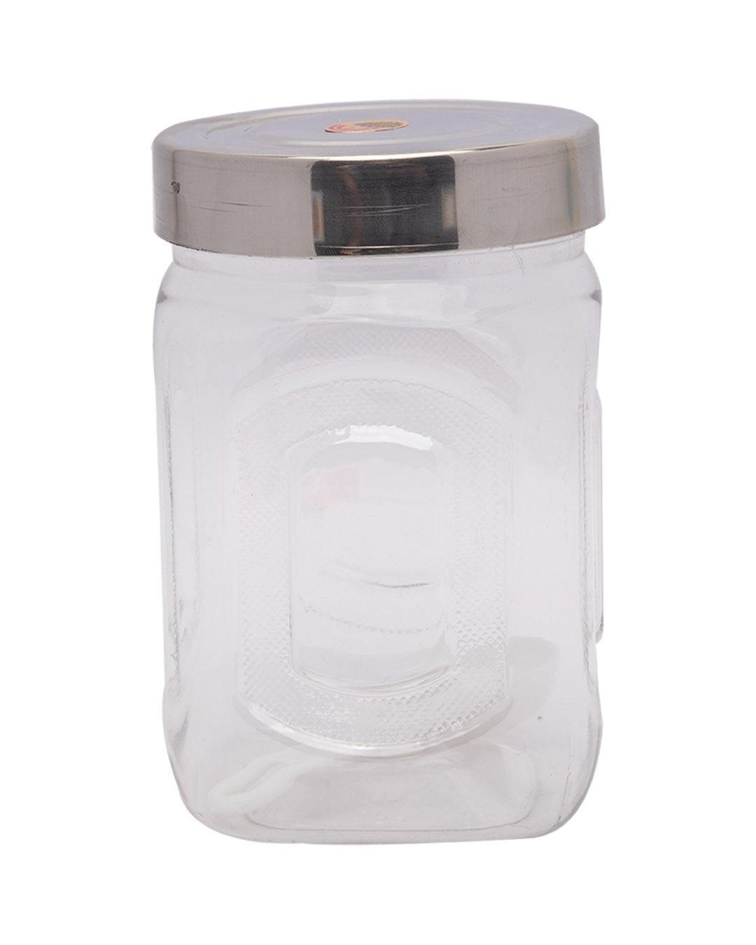 Jars, Transparent, Plastic, Set of 4, 500 mL - MARKET 99