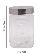 Jars, Transparent, Plastic, Set of 4, 500 mL - MARKET 99