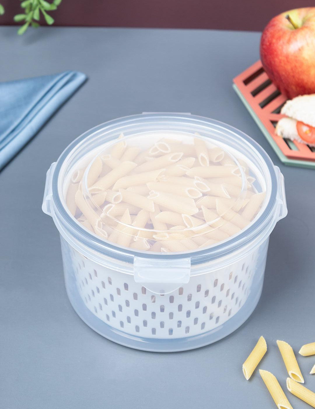 Kitchen Food Storage Containers - 1250ml, Plastic