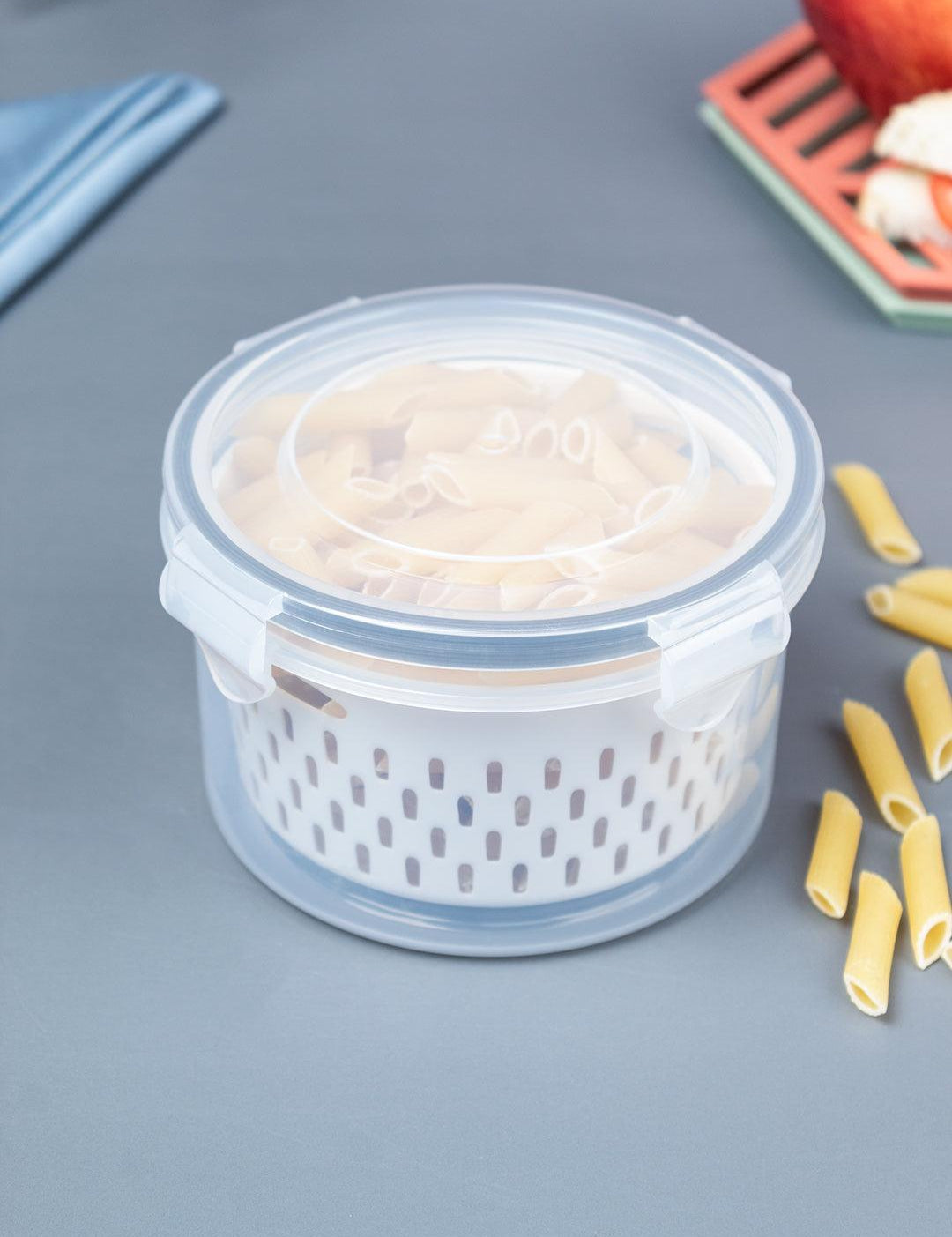 Kitchen Food Storage Containers - 550ml, Plastic