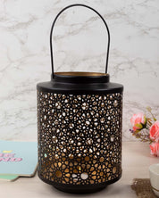 Lighting Home Decoration Hanging Candle Holder, Black, Iron