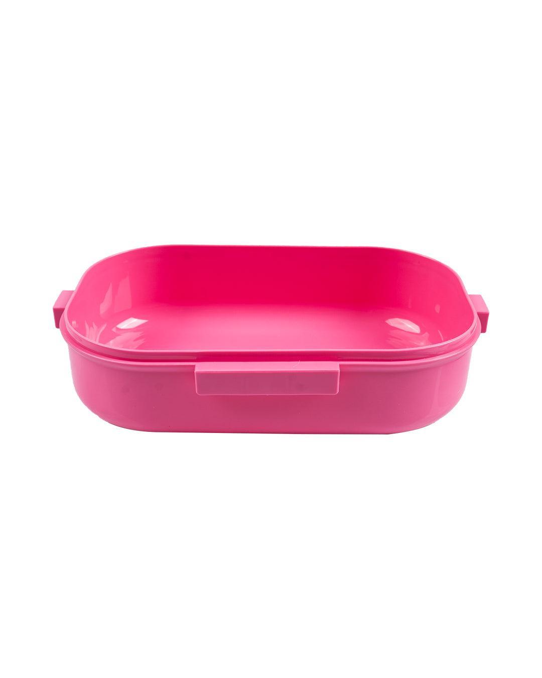 Lunch Box, Floral Print, Pink, Plastic - MARKET 99