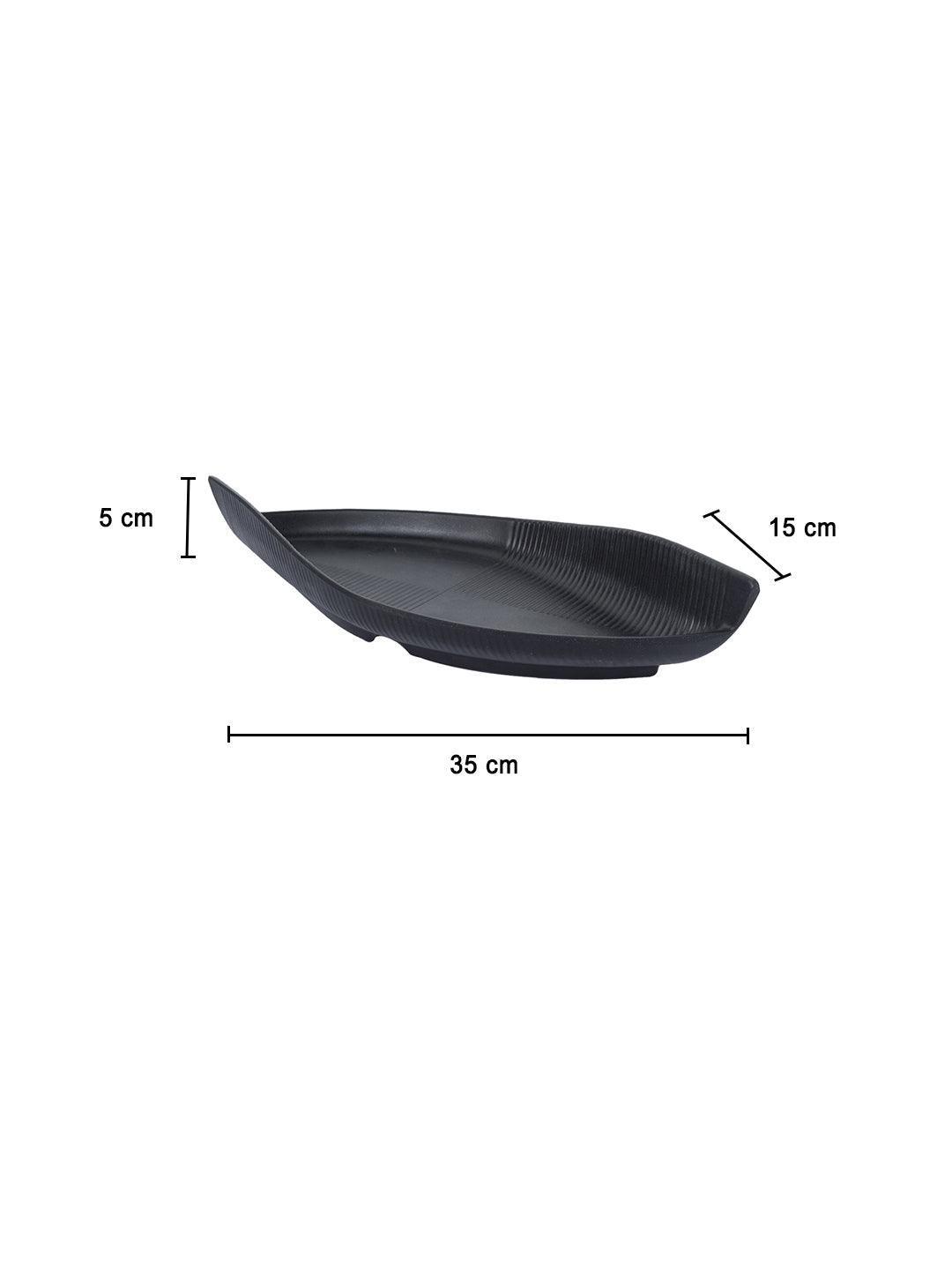 Market 99 - Melamine Matte Finish BOAT Platter for Dining Table