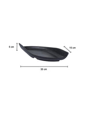 Market 99 - Melamine Matte Finish BOAT Platter for Dining Table