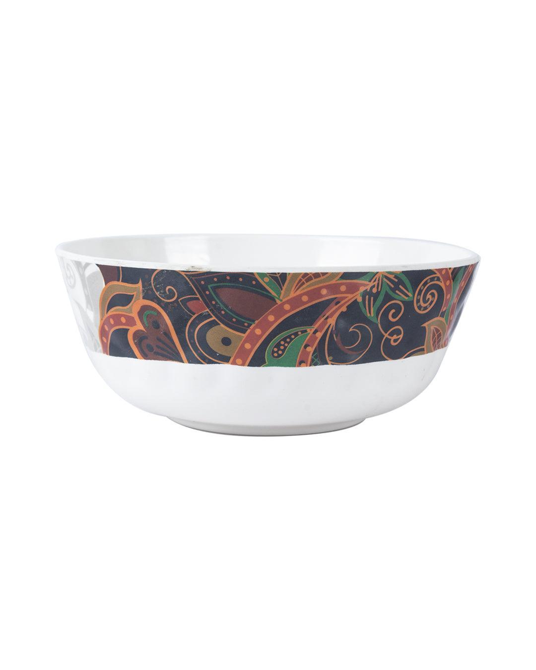 Market 99 Melamine Tableware Glossy Finish Dual Glazed Serving Bowls for Dining Table (Set Of 2, 1300 mL ) - MARKET 99