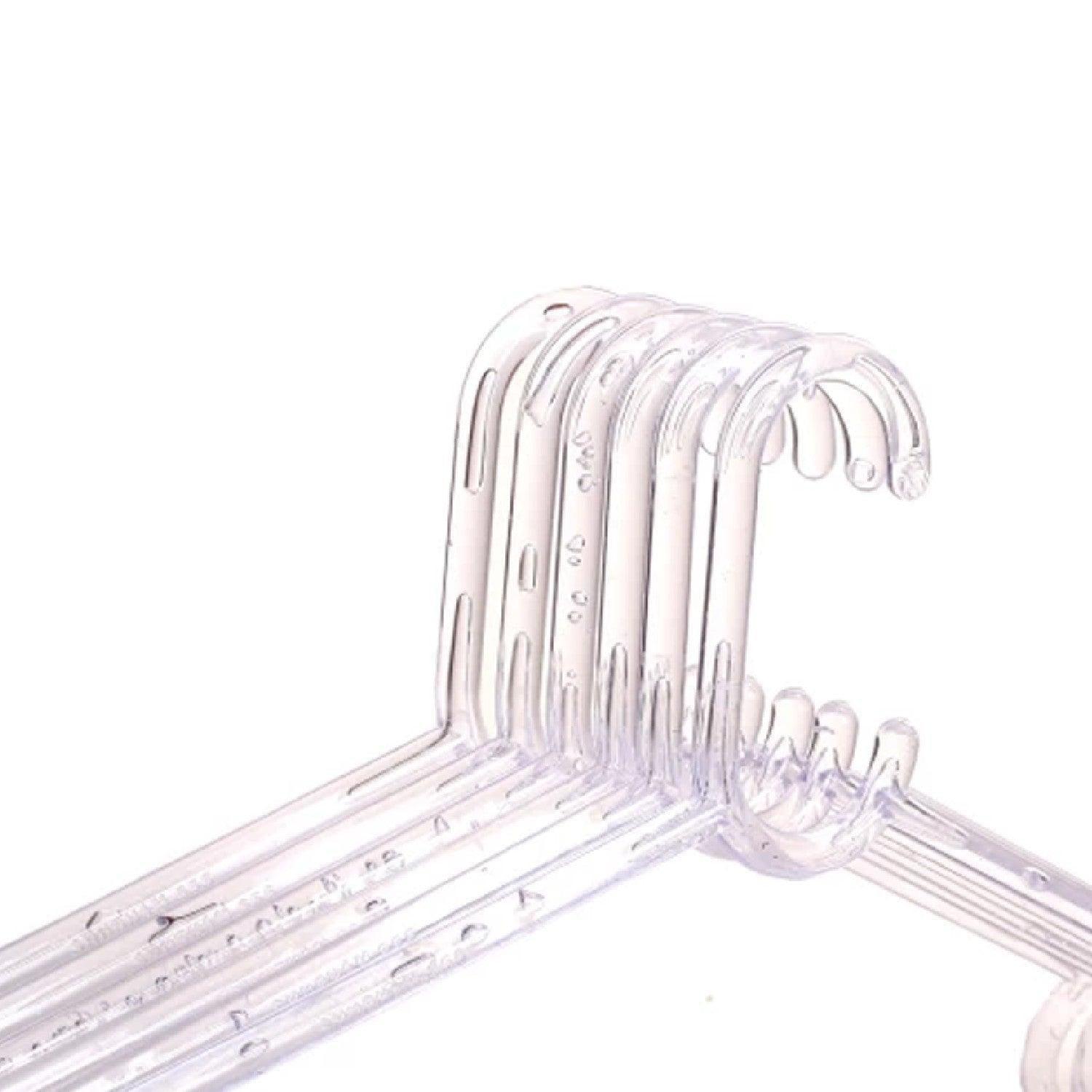 Market 99 Plastic Transparent Hangers - Set of 10 - MARKET 99
