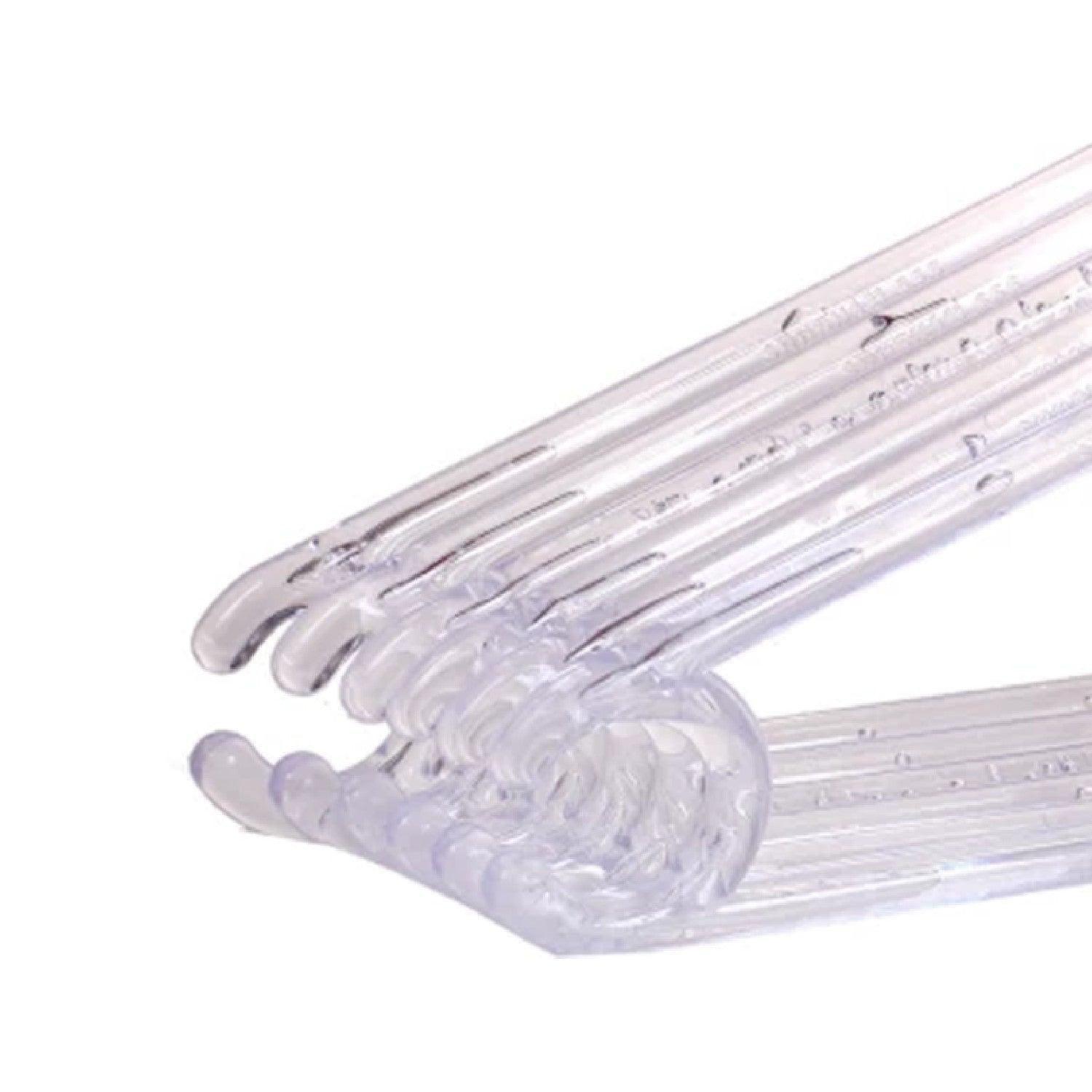 Market 99 Plastic Transparent Hangers - Set of 10 - MARKET 99