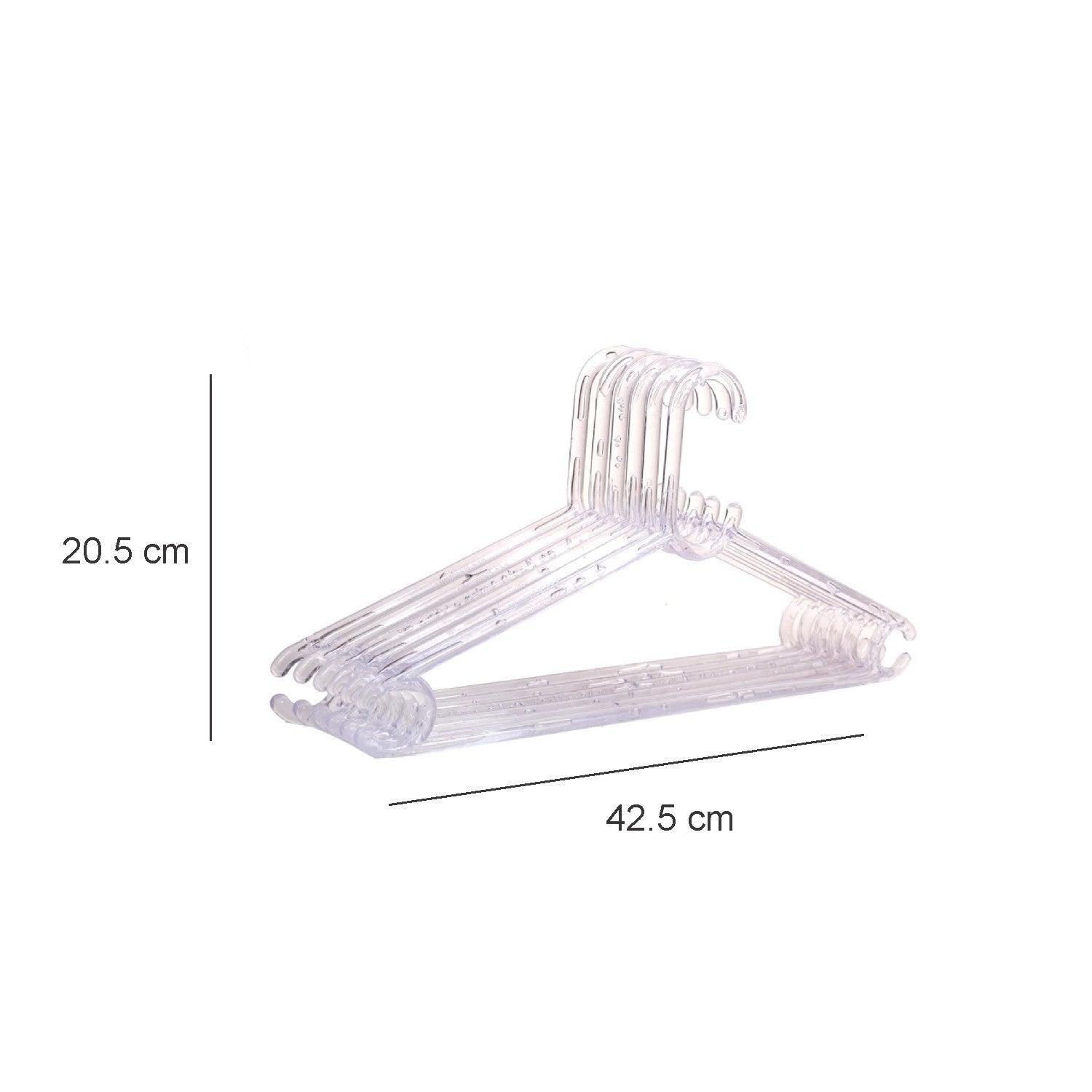 Market 99 Plastic Transparent Hangers - Set of 10 - MARKET 99