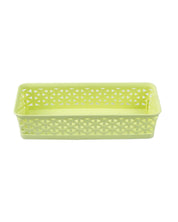Market 99 Small Plastic Multipurpose Storage Basket ( Set Of 6, Solid Green Colour) - MARKET 99