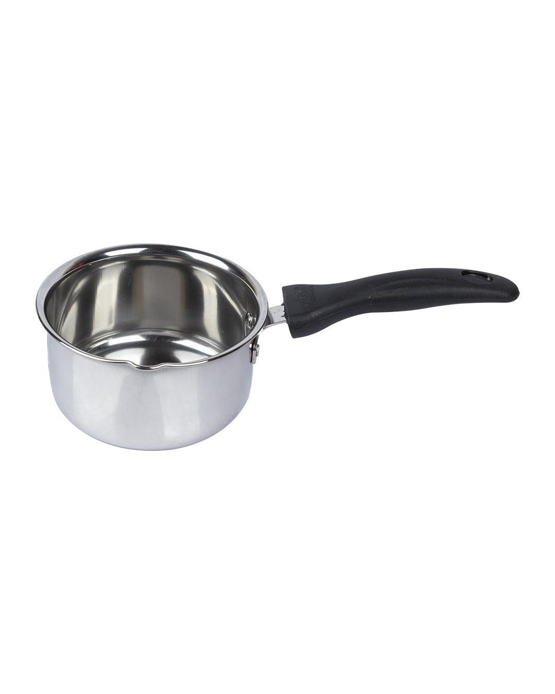 Market 99 Stainless Steel Flat Bottom Sauce Pans, Size No. 9 & 10 (Set Of 2, 850+1100 mL) - MARKET 99