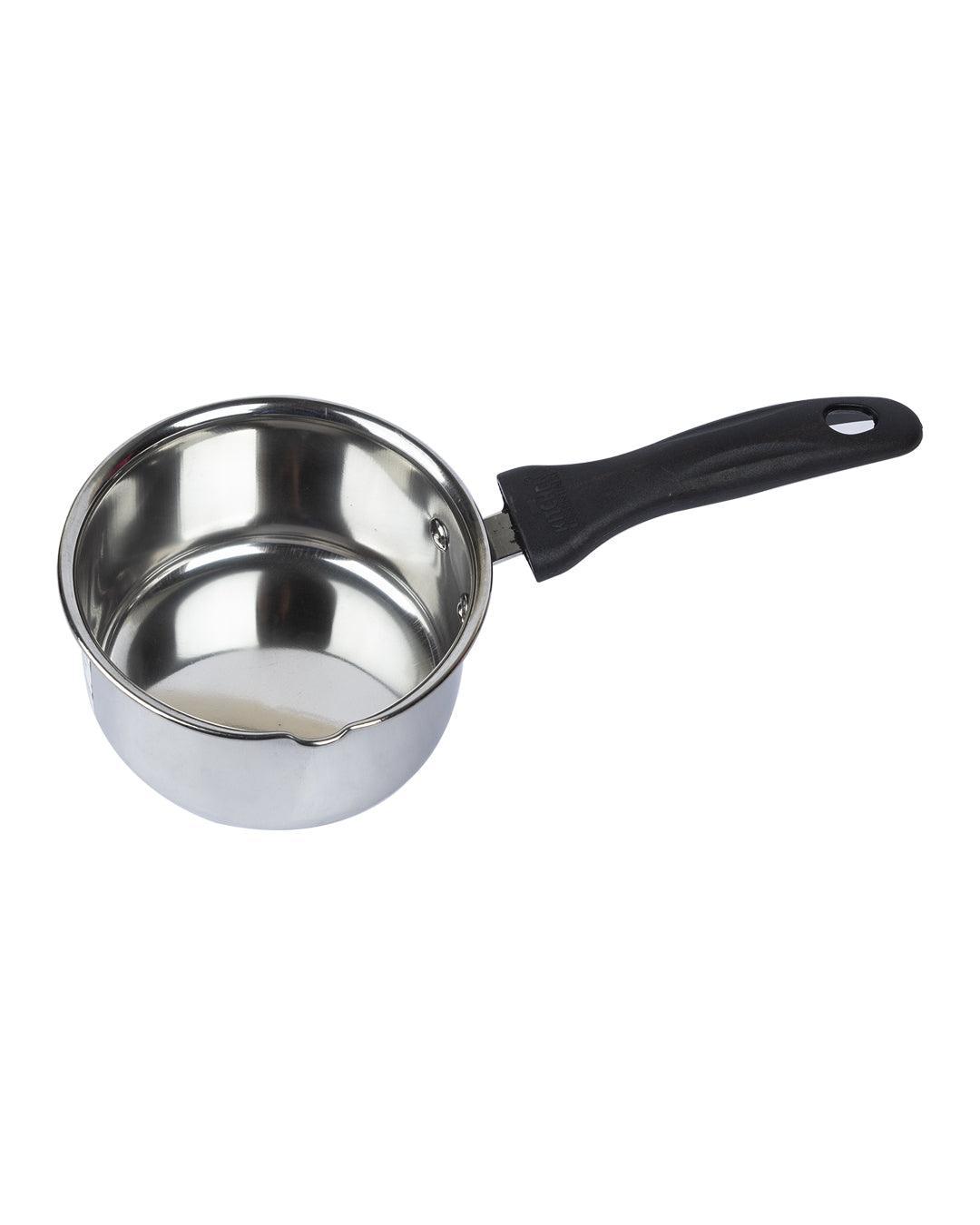 Market 99 Stainless Steel Flat Bottom Sauce Pans, Size No. 9 & 10 (Set Of 2, 850+1100 mL) - MARKET 99