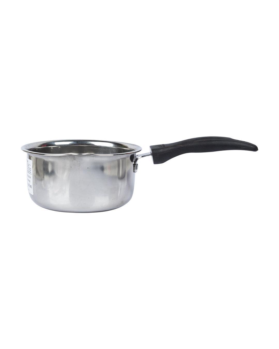 Market 99 Stainless Steel Flat Bottom Sauce Pans, Size No. 9 & 10 (Set Of 2, 850+1100 mL) - MARKET 99