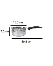 Market 99 Stainless Steel Flat Bottom Sauce Pans, Size No. 9 & 10 (Set Of 2, 850+1100 mL) - MARKET 99