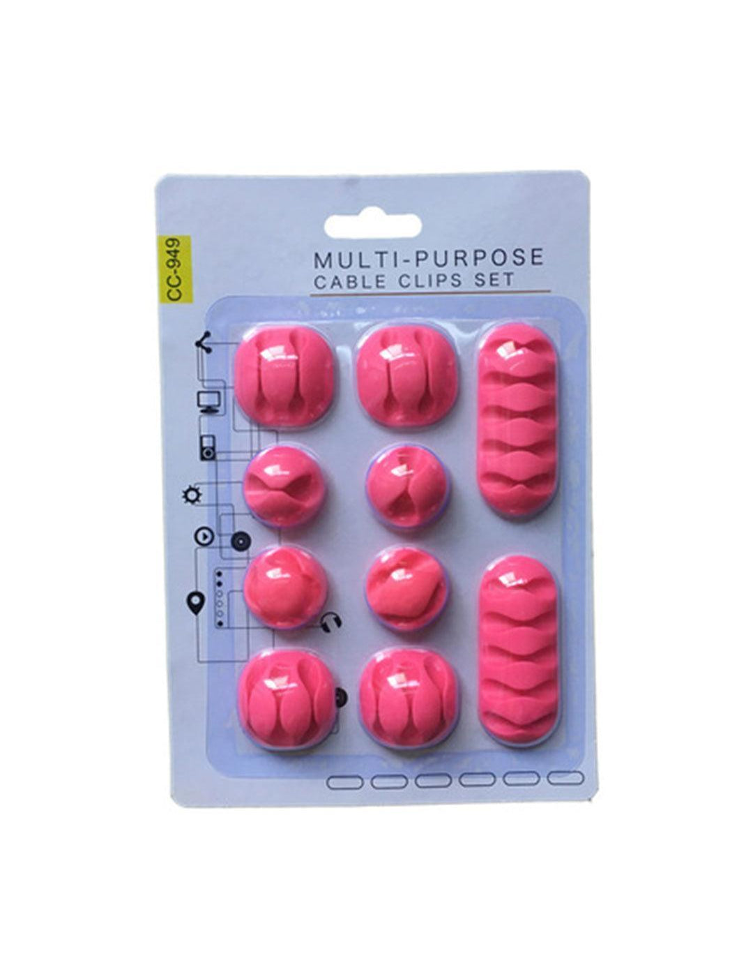 Market99 10 Piece Pack Cable Organizer - MARKET 99