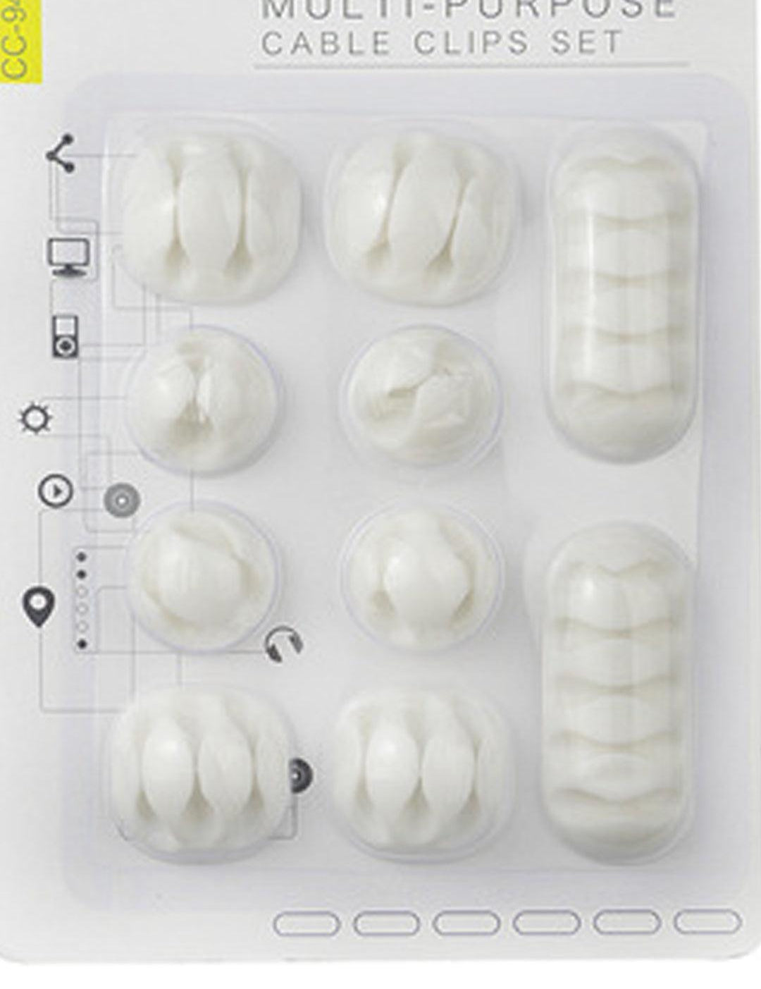 Market99 10 Piece Pack Cable Organizer - MARKET 99