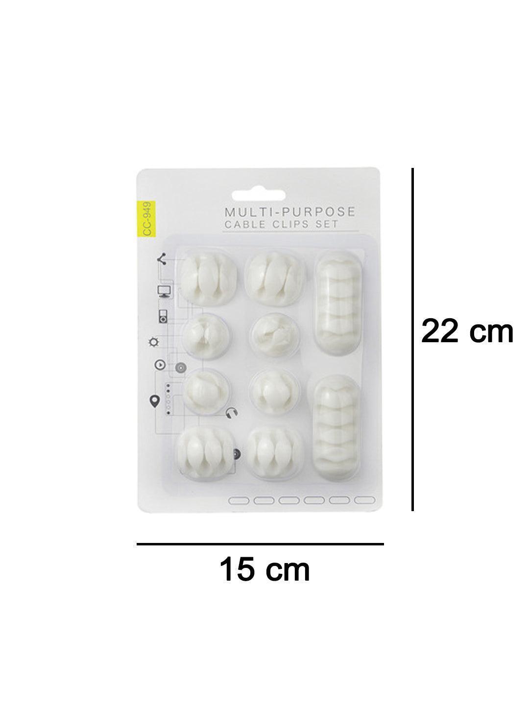 Market99 10 Piece Pack Cable Organizer - MARKET 99