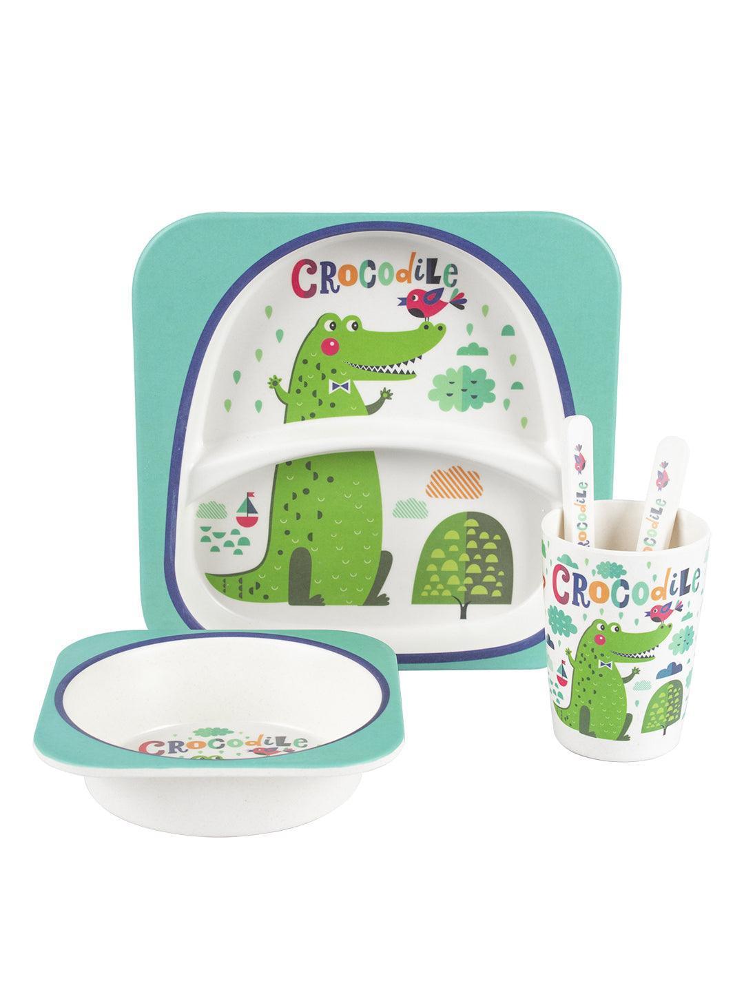 Market99 Children'S Pastel Dinner Set 1 Plate, 1 Bowl, 1 Tumbler, 1 Fork & 1 Spoon - MARKET 99