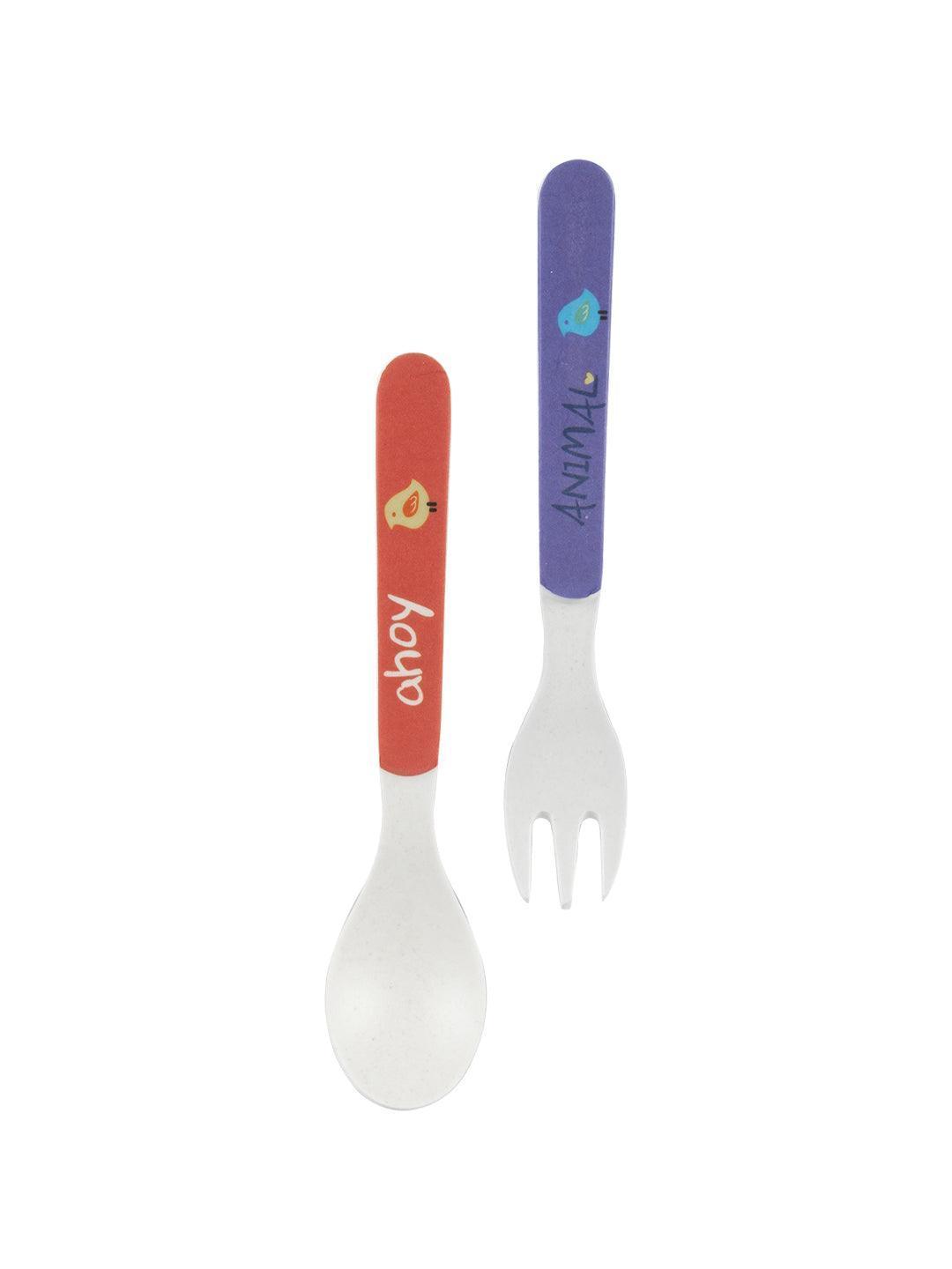 Market99 Children'S Pastel Dinner Set 1 Plate, 1 Bowl, 1 Tumbler, 1 Fork & 1 Spoon - MARKET 99