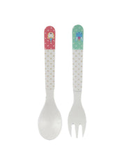 Market99 Children'S Pastel Dinner Set 1 Plate, 1 Bowl, 1 Tumbler, 1 Fork & 1 Spoon - MARKET 99