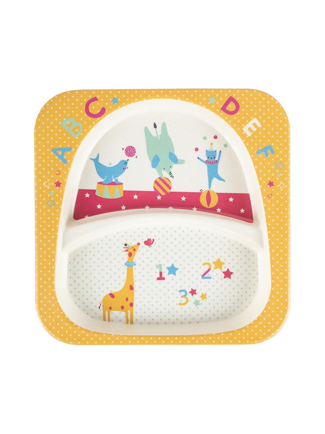Market99 Children'S Pastel Dinner Set 1 Plate, 1 Bowl, 1 Tumbler, 1 Fork & 1 Spoon - MARKET 99
