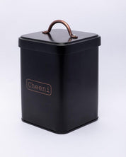 Market99 Chini Jar, Kitchen Decorative, Countertop Metal Storage Jar, Black, Mild Steel | (1.9 Litre) - MARKET 99