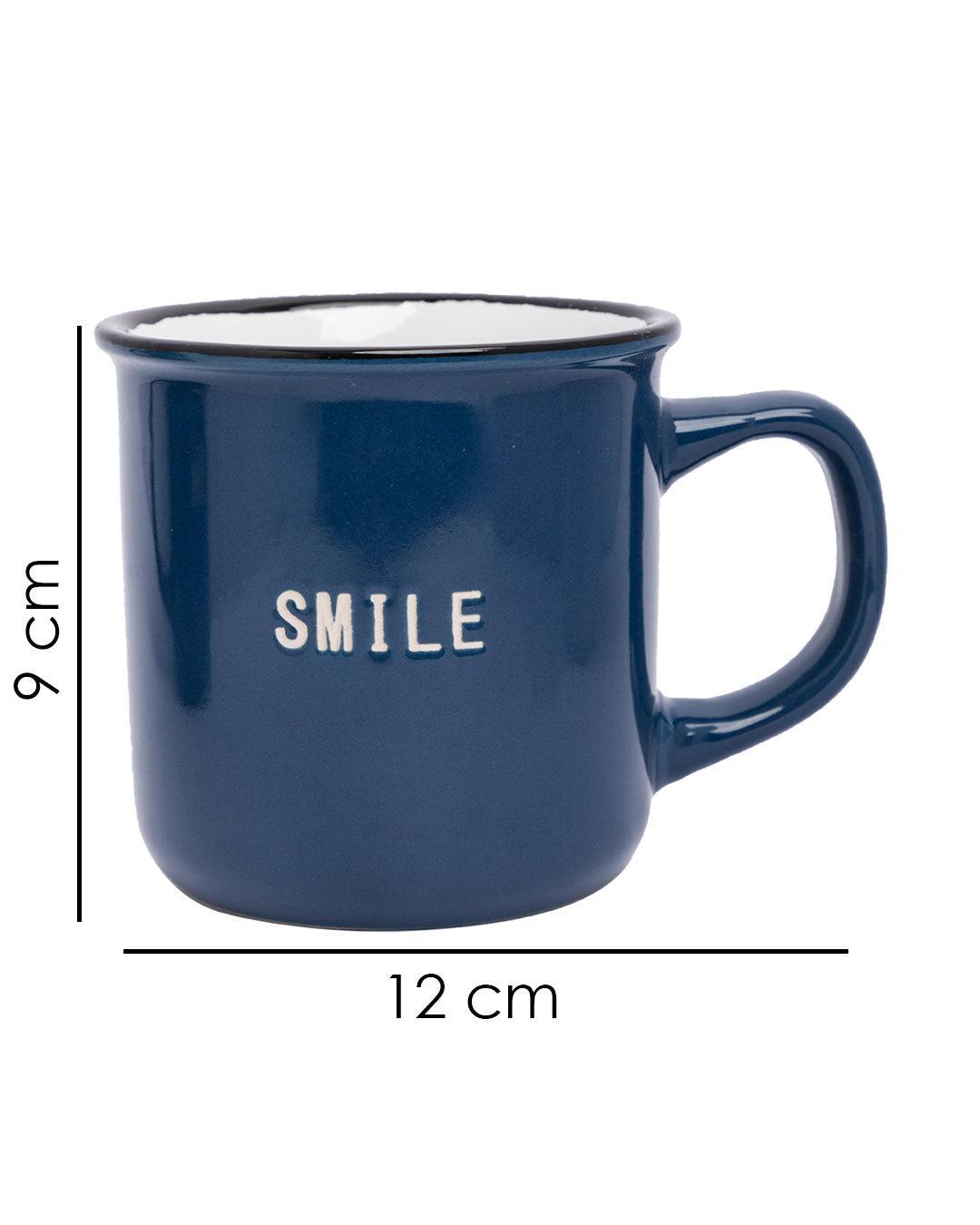 VON CASA Coffee Mug, Multicolour, Ceramic, Set of 3, 330 mL - MARKET 99