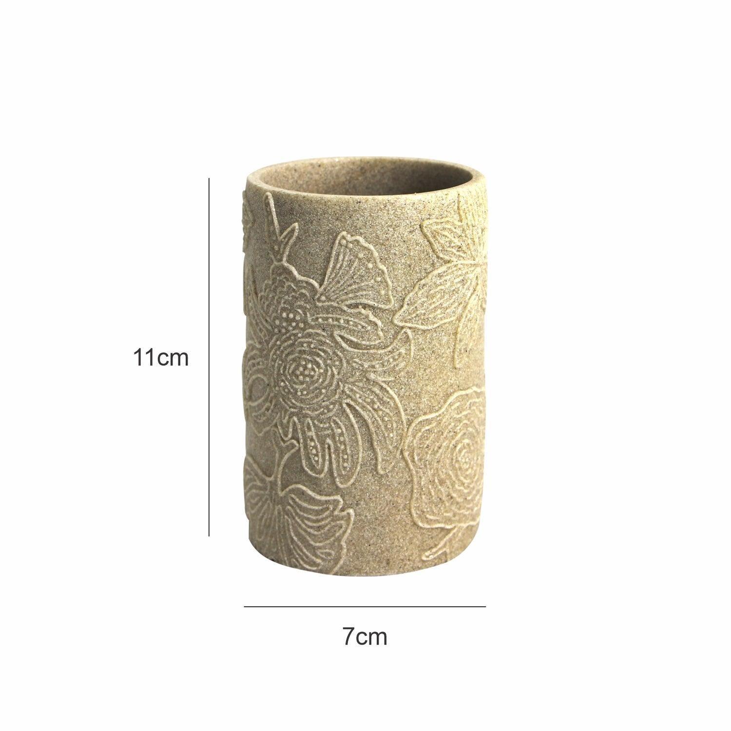Market99 Embossed Leaf Design Tooth brush Holder - MARKET 99