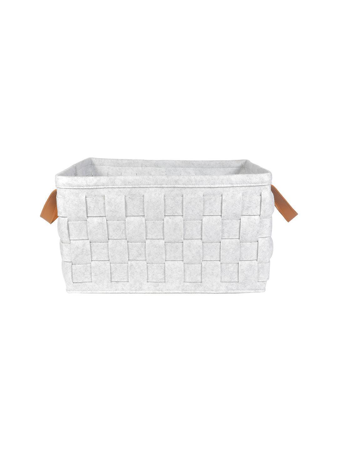 Market99 Felt Fabric Storage Basket Organizer Boxes (25 Litre) - 41X28X22Cm - MARKET 99