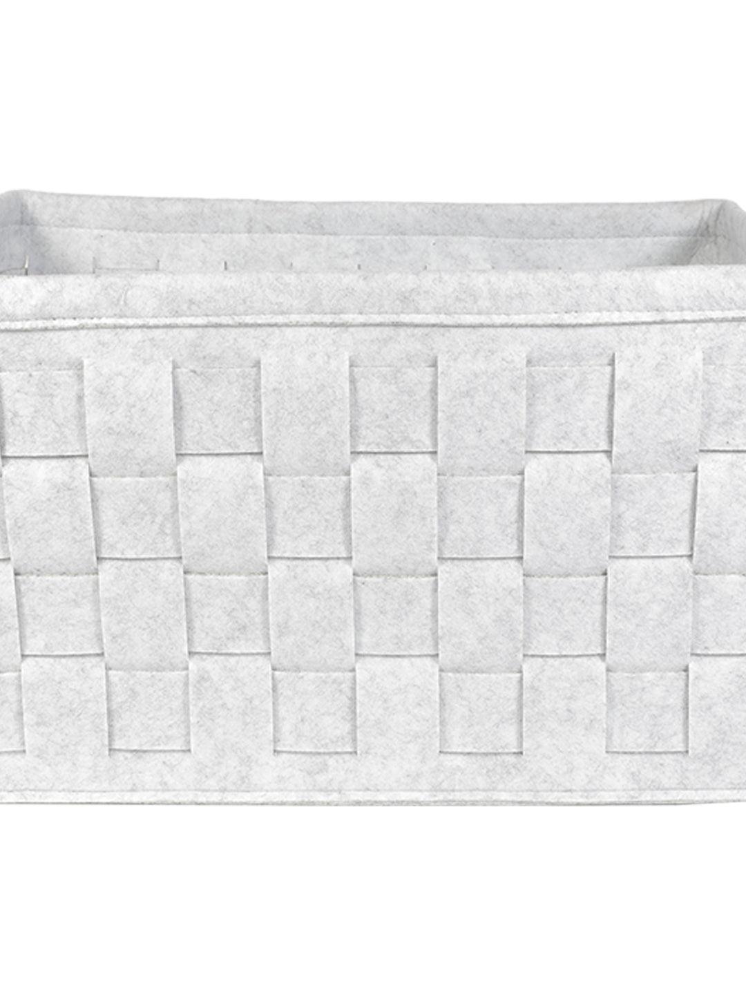 Market99 Felt Fabric Storage Basket Organizer Boxes (25 Litre) - 41X28X22Cm - MARKET 99