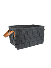 Market99 Felt Fabric Storage Basket Organizer Boxes (25 Litre) - 41X28X22Cm - MARKET 99