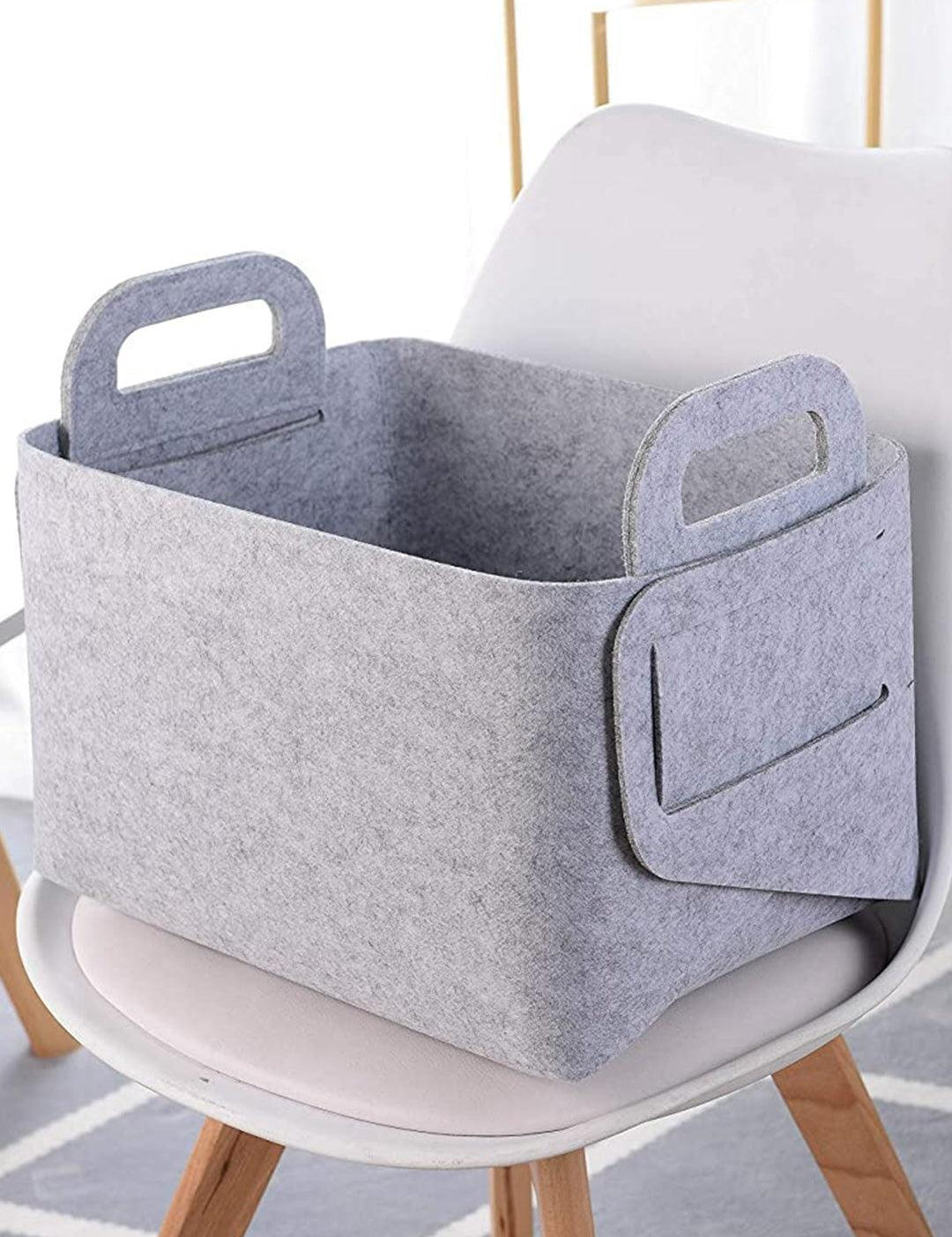 Market99 Felt Storage Basket Organiser - 28 X 16 X 16Cm - MARKET 99